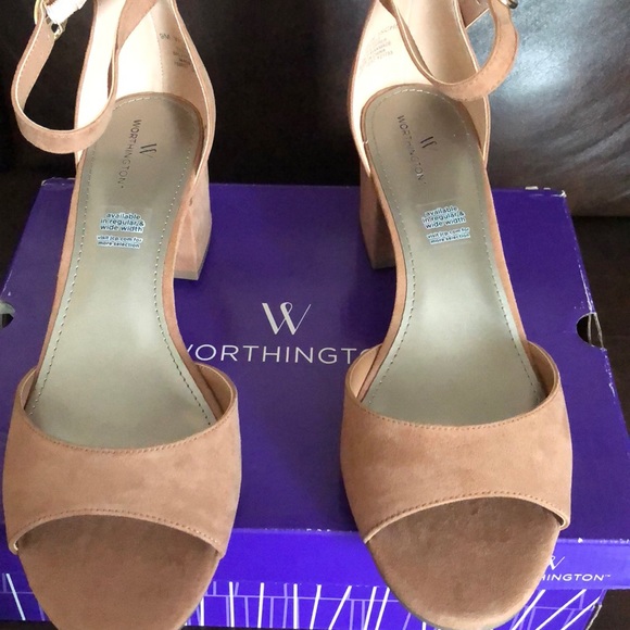 Worthington Womens Ischia Pumps Buckle Open Toe - Picture 6 of 8